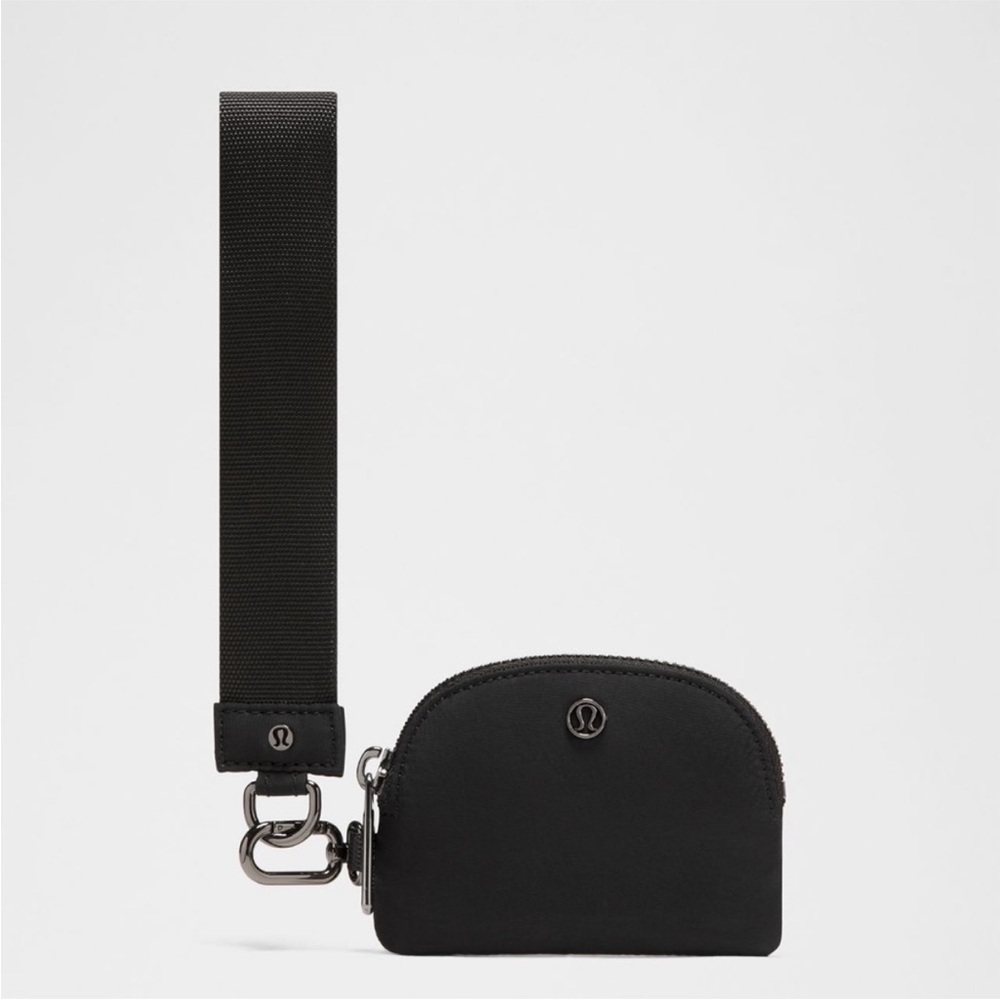 Lululemon Glitter Black Dual Pouch Wristlet